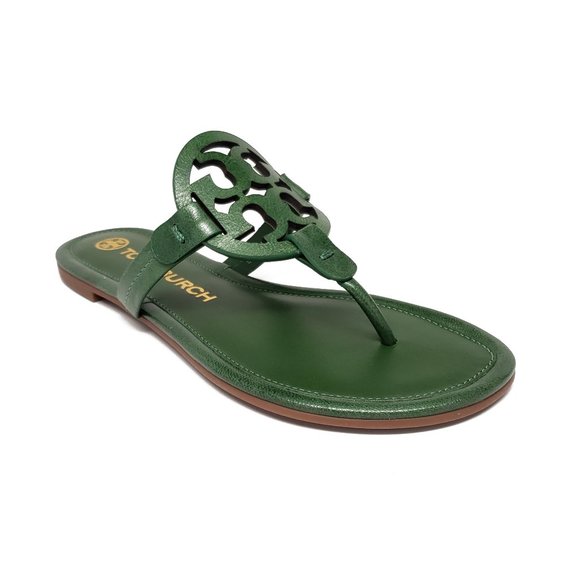 Tory Burch Shoes - Tory Burch Miller Sandals in Dark Arugula Size 6